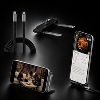 FoldCharge 240 — Câble pliable 2-en-1 avec support